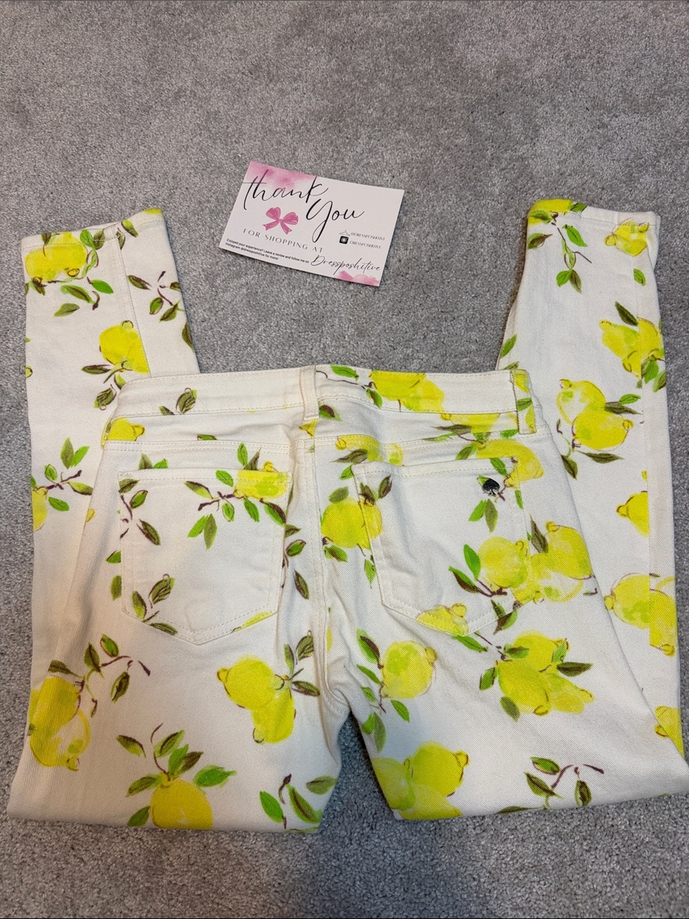 kate spade Broome Street Lemon Jeans - Picture 3 of 6